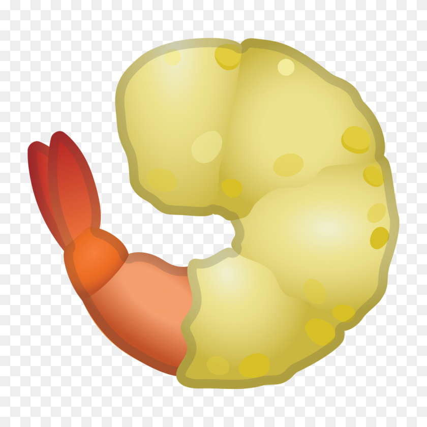 1024x1024 Значок Жареные Креветки Ното Emoji Набор Иконок Еда Напиток Google - Креветки Png