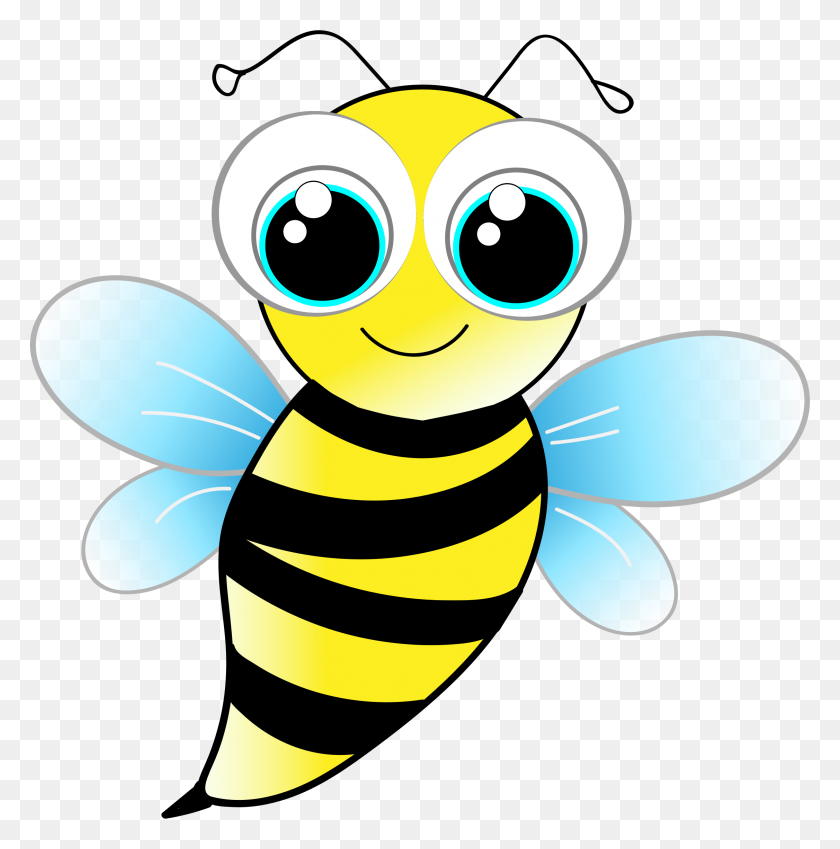 2252x2278 Friendly Bee Icons Png - Bee PNG