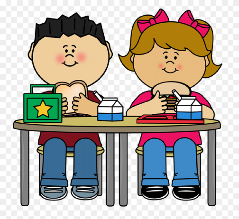 750x710 Friends Eating Lunch Png Transparent Images - Friends Clipart PNG