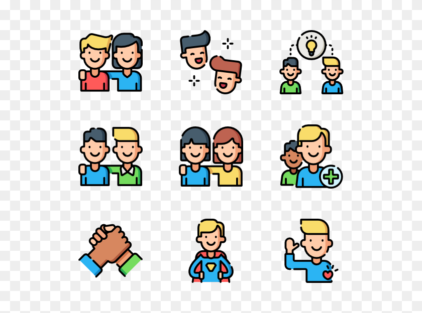 600x564 Friends Icons - Talking With Friends Clipart