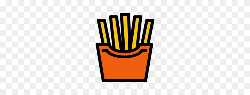 260x260 Fries Clipart - Fries Clipart