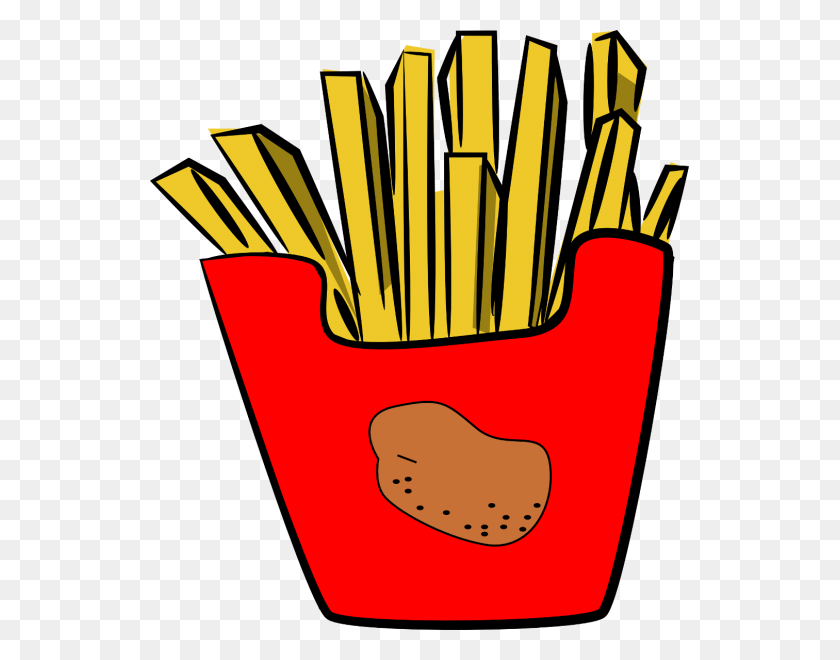 539x600 Fries Clipart Nice Clip Art - French Fry PNG