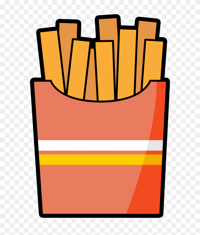 944x1126 Fries Cliparts - French Fries Clipart Black And White