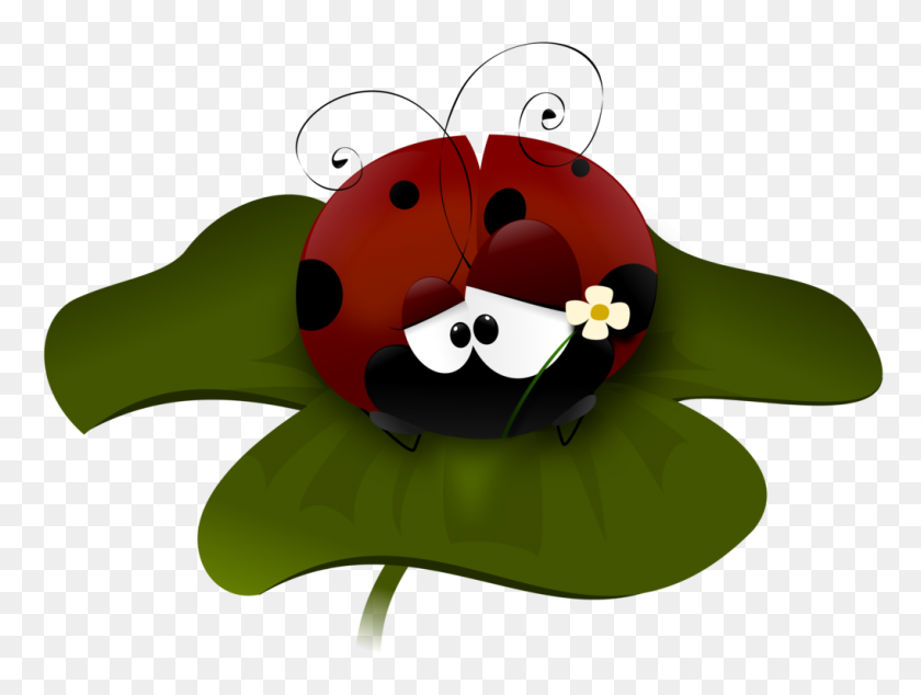1018x750 Frog Cartoon Ladybird Beetle Mouth - Beetle Clipart