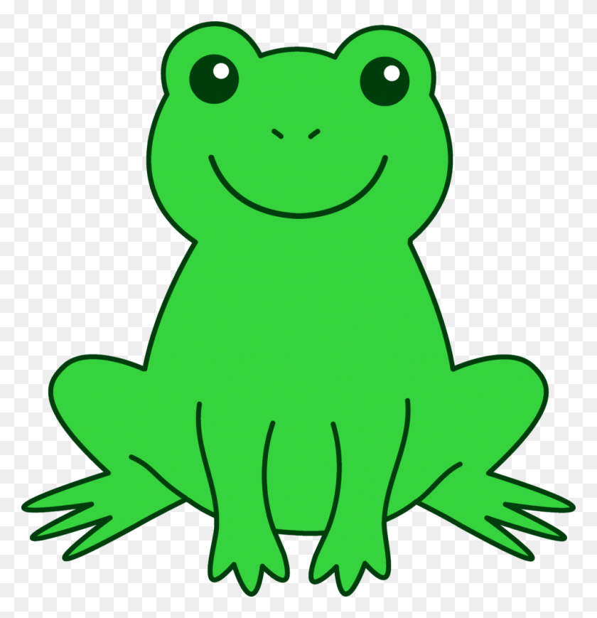987x1024 Frog Clip Art Green - Frog Face Clipart