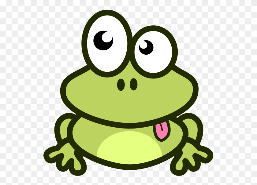 555x546 Frog Clipart - Frog Face Clipart