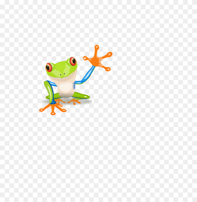 566x800 Frog Free Stock Clipart - Frog On Lily Pad Clipart