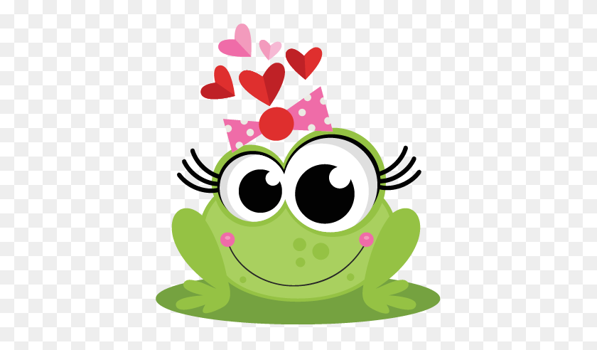 432x432 Frog In Love Scrapbook Cute Clipart - Frog Face Clipart