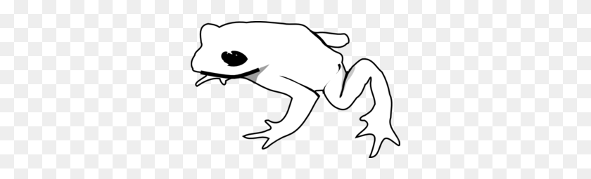 298x195 Frog Outline Animal Clip Art - Frog Outline Clipart