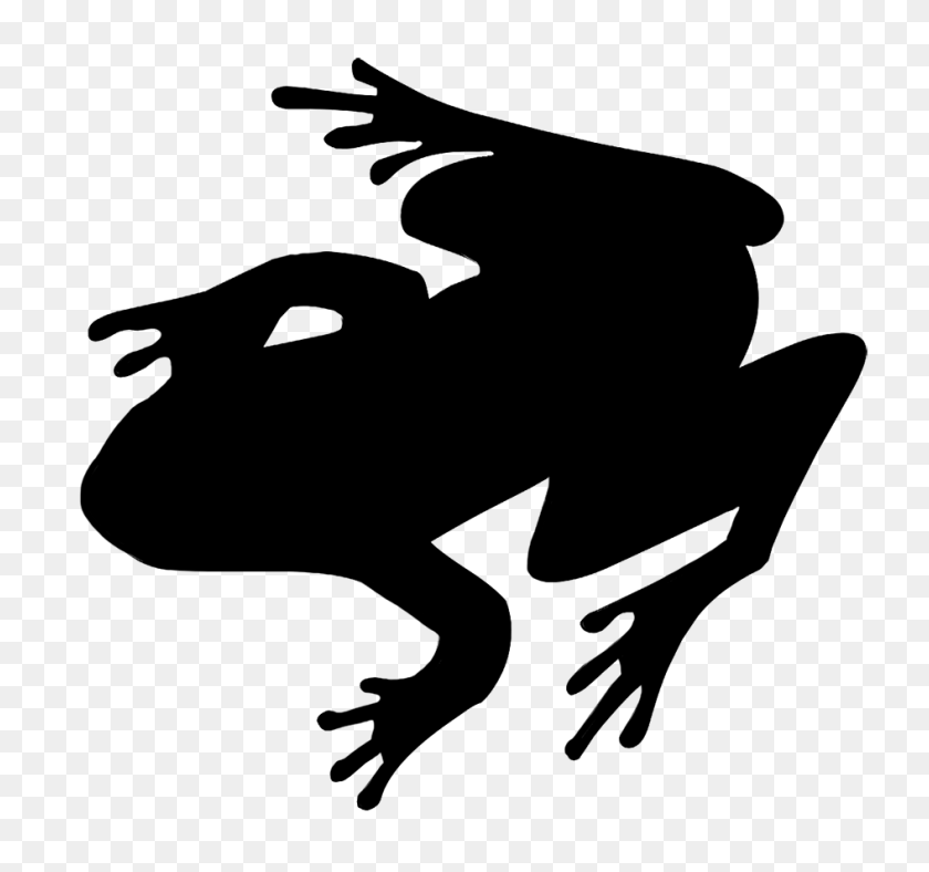 945x883 Frog Silhouette Art Silhouette Art In Art - Toad Clipart Black And White