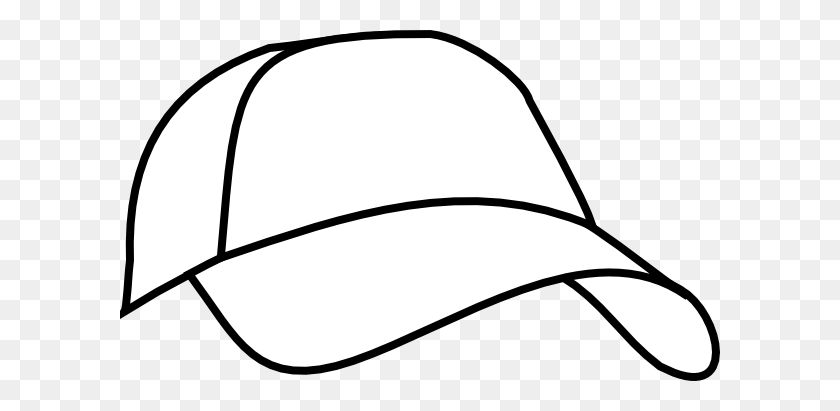 600x351 Front Caps Cliparts - Baseball Hat Clipart Black And White