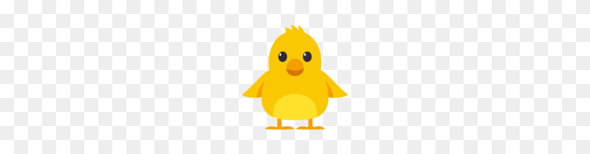 160x160 Фронтальный Цыпленок Смайлики На Emojione - Цыпленок Png