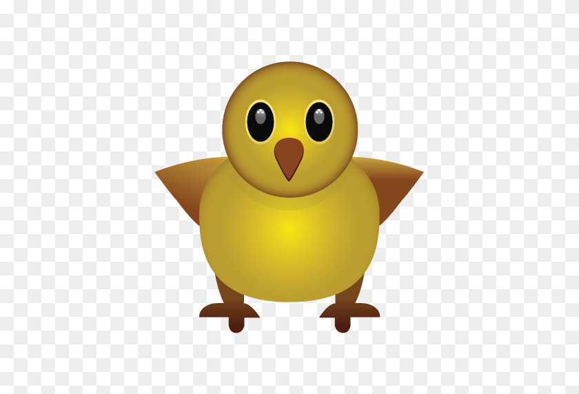 512x512 Front Facing Baby Chick Emojimantra - Baby Chick PNG