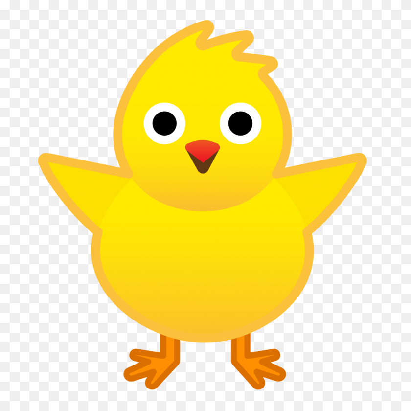 1024x1024 Front Facing Baby Chick Icon Noto Emoji Animals Nature Iconset - Baby Chick PNG