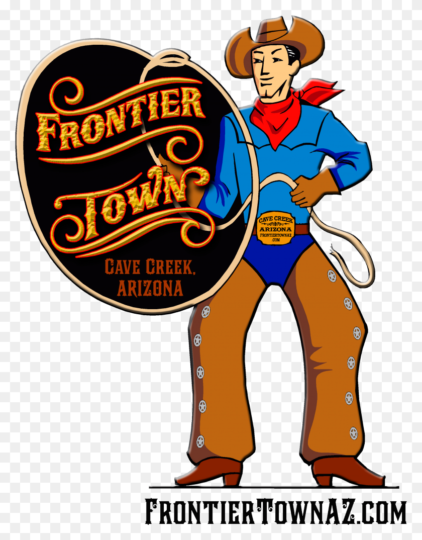 2434x3165 Frontier Town Cowboy - Merchant Clipart