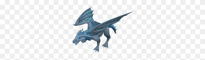 250x186 Dragón De Hielo - Dragón Azul Png