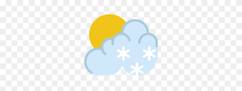 256x256 Мороз, Метеорология, Зима, Погода, Снег, Утренний Снег, Холодный Значок - Снежная Погода Клипарт