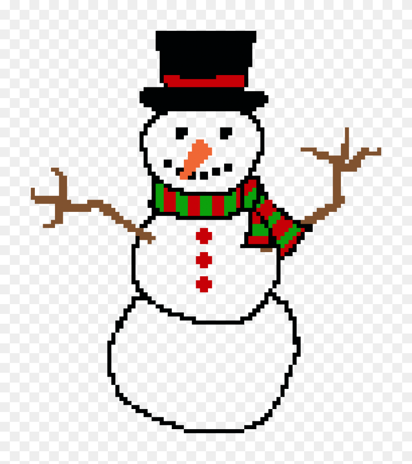 950x1080 Морозный Pixel Art Maker - Морозный Снеговик Png