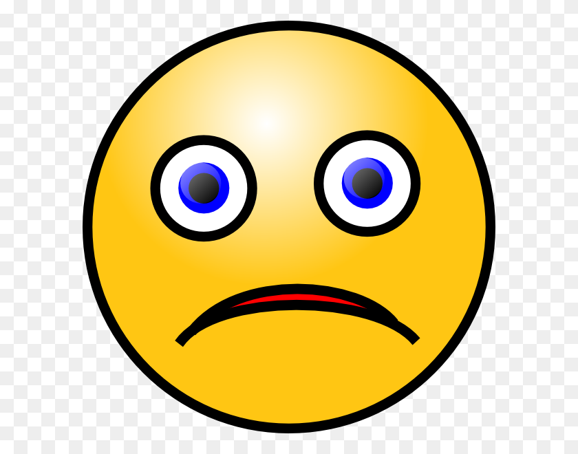 600x600 Frown Face Clip Art - Frown Clipart