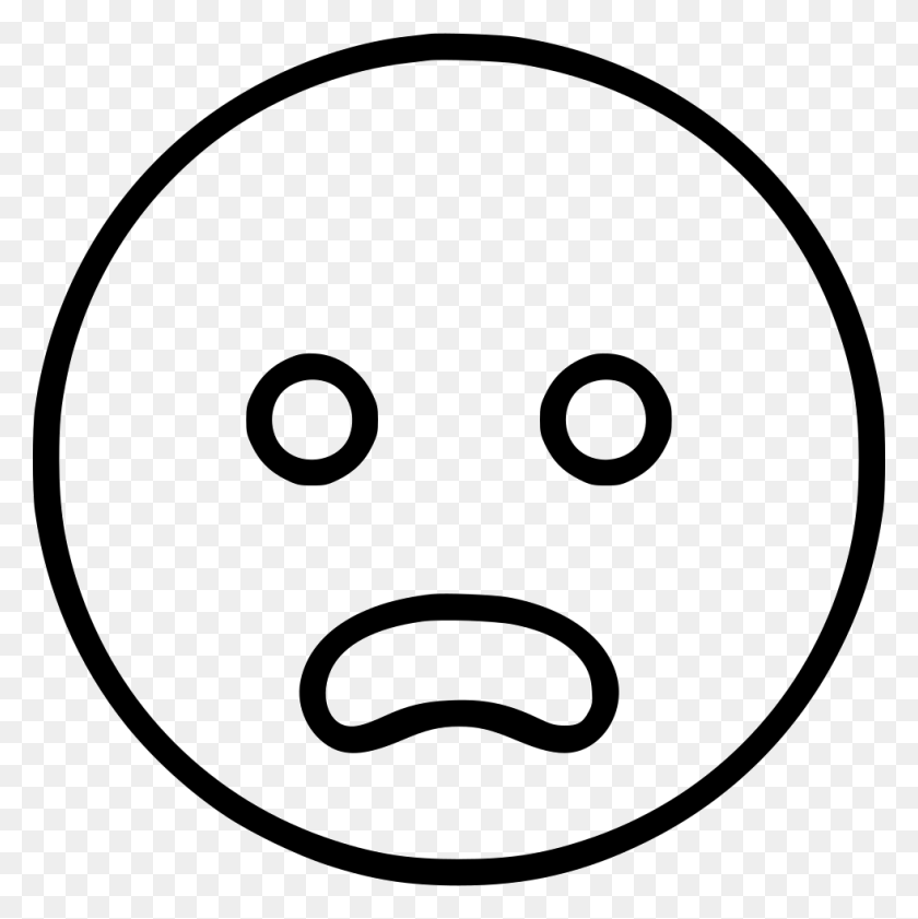 980x982 Frowning With Open Mouth Png Icon Free Download - Open Mouth PNG