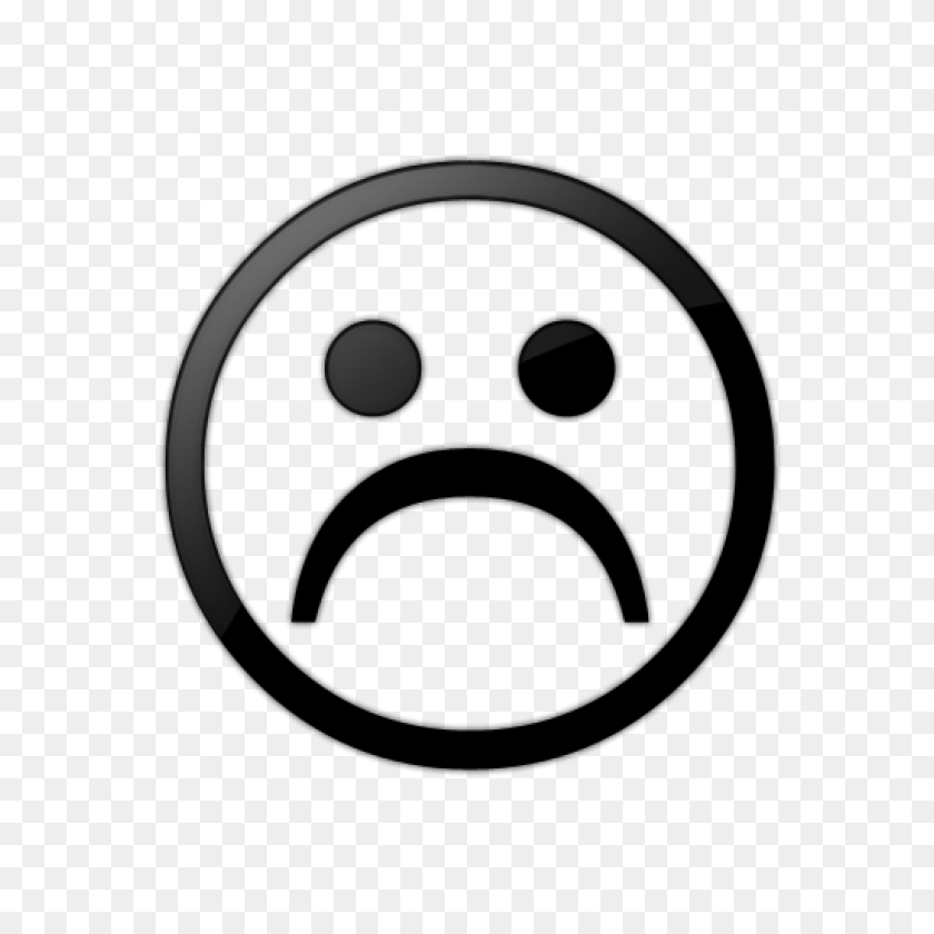 1024x1024 Frowny Face Clip Art Sad Clipart Black And White Free Images - Sad Clipart