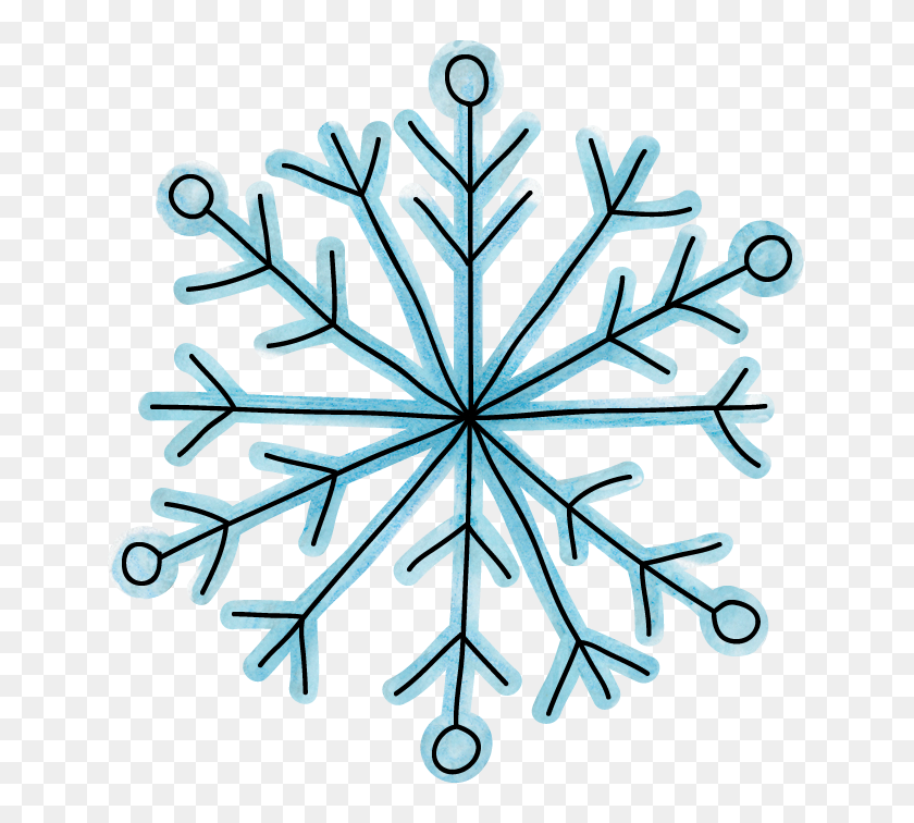 653x696 Frozen Party - Frozen Snowflakes Клипарт