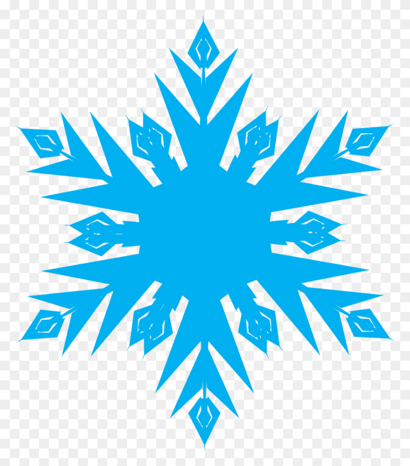 834x959 Frozen Snowflake - Snowflake PNG Transparent