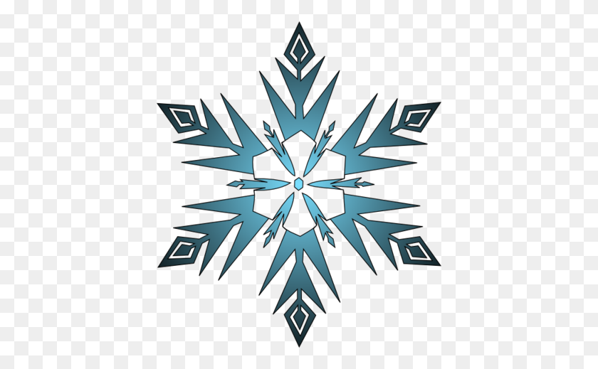 400x459 Frozen Snowflake Png Clipart - Frozen PNG