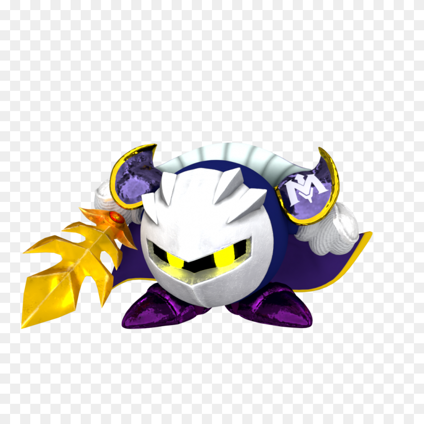 1024x1024 Fruib On Twitter Renders Of Meta Knight, With And Without His - Meta Knight PNG