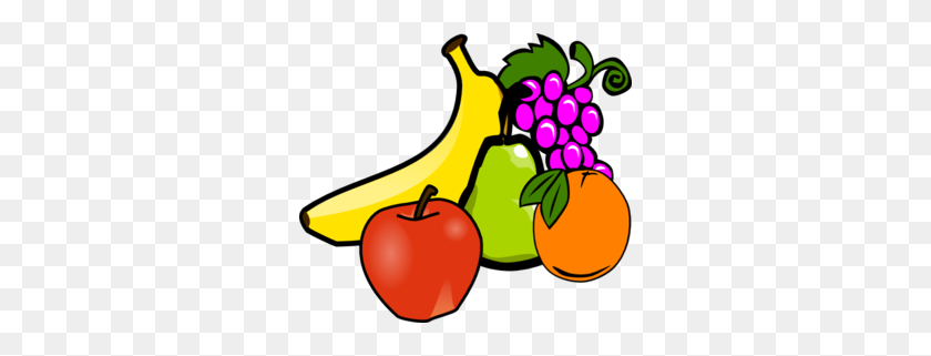 300x261 Fruit Clipart Cute - Comido Apple Clipart