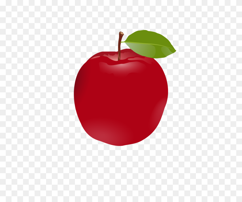 640x640 Fruit Drawing Clipart Apple, Fruit Logo, Set Clipart, Exquisite - Red Apple PNG