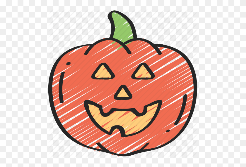 512x512 Fruta, Halloween, Feliz, Jack O 'Lantern, Calabaza, Icono De Sonrisa - Feliz Halloween Calabaza Clipart