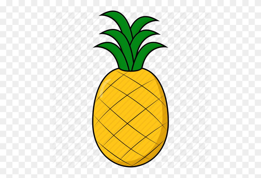 512x512 Fruit, Pineapple, Sweet Icon - Pineapple Clipart PNG