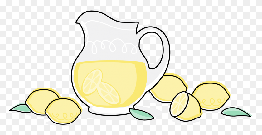 1565x747 Fruit Punch Pitcher Clip Art - Glass Of Lemonade Clipart