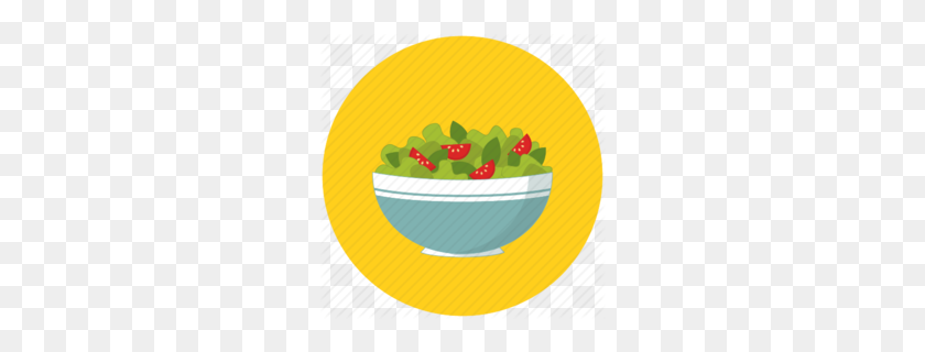 260x260 Fruit Salad Clipart - Salad Bowl Clipart