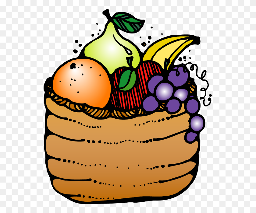 553x640 Fruits Basket Clipart - Fruit Salad Clipart