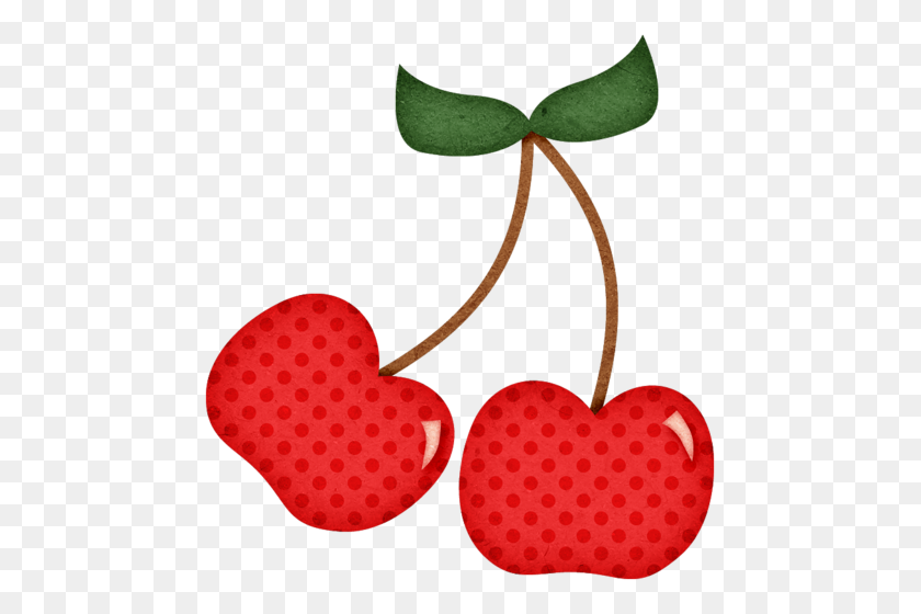 467x500 Альбом Fruity Cutie Cherries, Вишня И Фрукты - Еда Клипарт