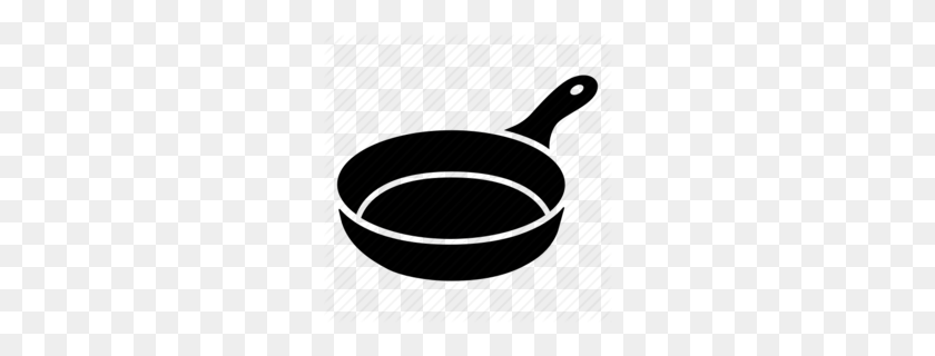 260x260 Frying Pan Clipart - Cast Iron Skillet Clipart