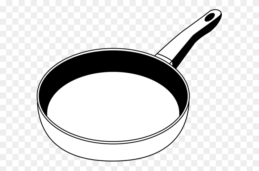 601x495 Frying Pan Clipart Fire - Flames Black And White Clipart