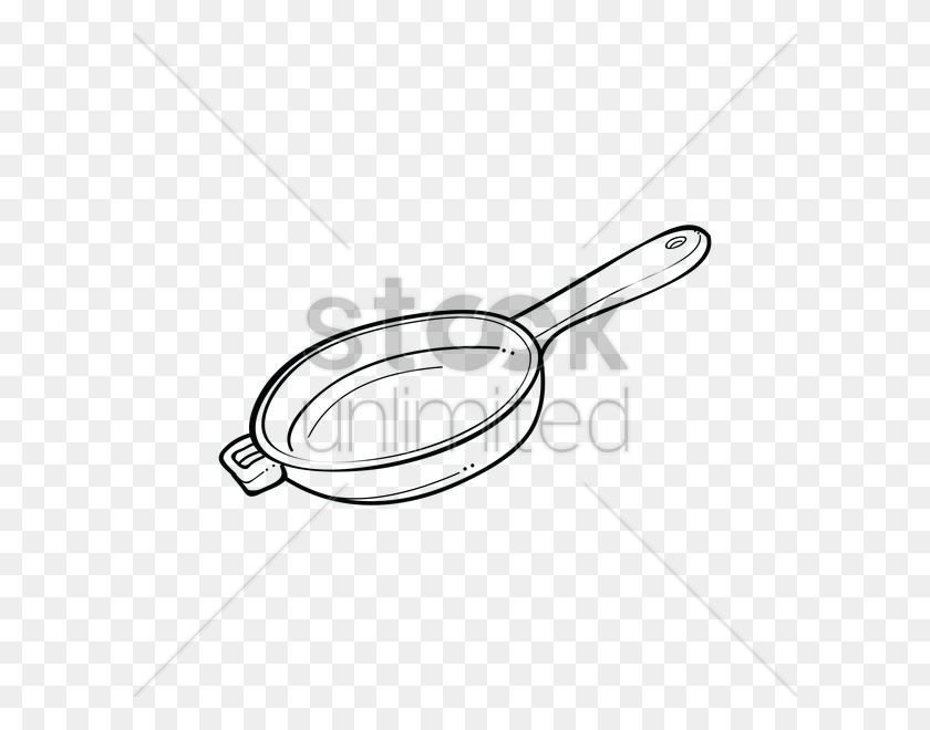 600x600 Frying Pan Vector Image - Skillet Clipart