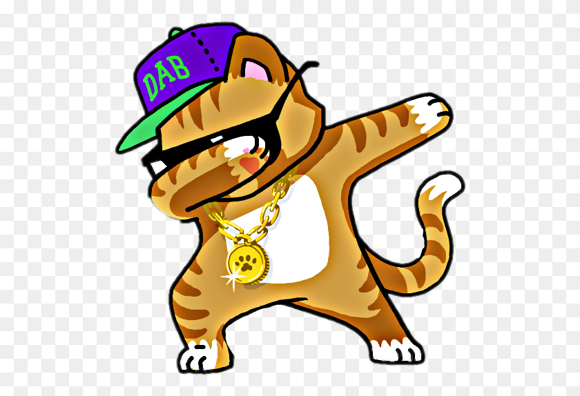 510x514 Ftestickers Cat Catsof - Thug Life Clipart
