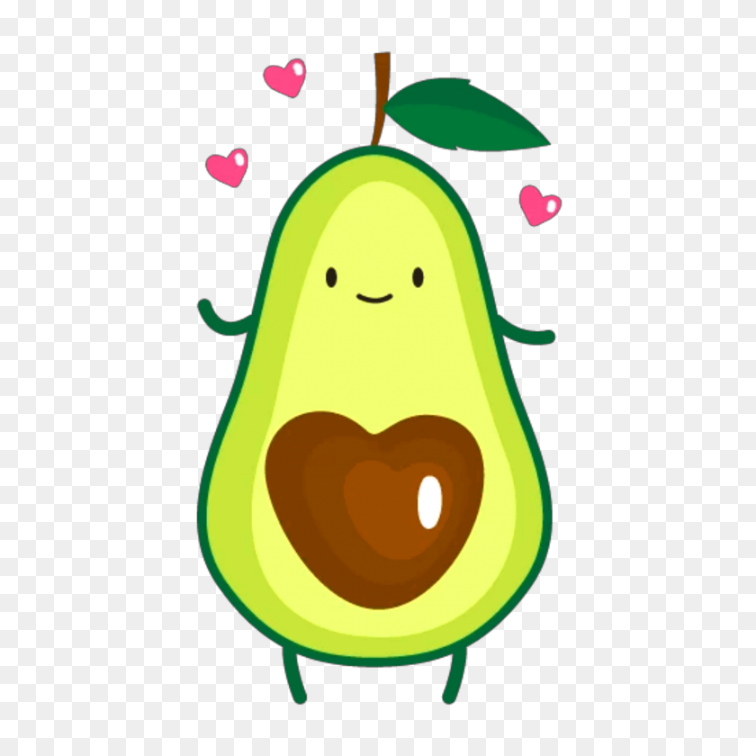 2289x2289 Ftestickers Clipart Aguacate Lindo - Clipart De Aguacate
