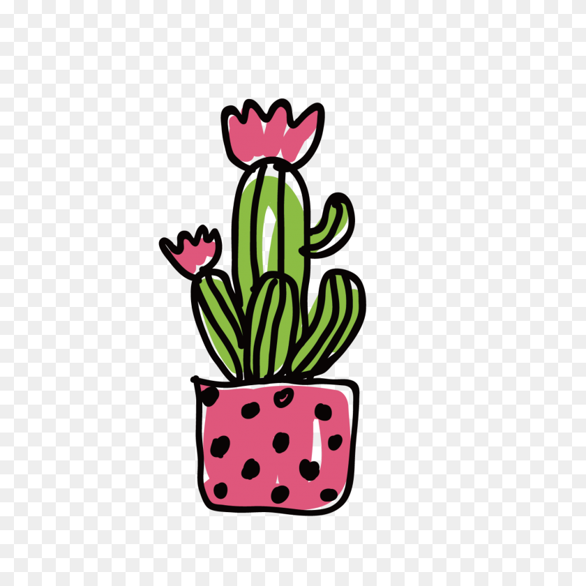 2289x2289 Ftestickers Clipart Flower Succulent Cactus - Succulent Clip Art