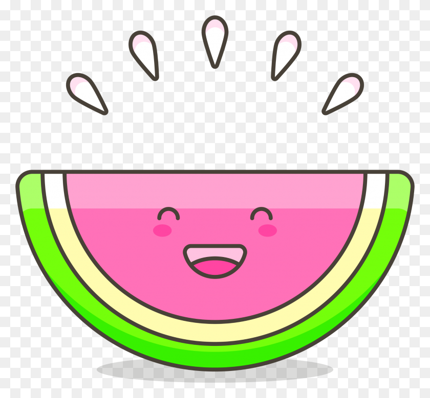 2384x2198 Ftestickers Clipart Watermelon Kawaii Cute - Cute Watermelon Clipart