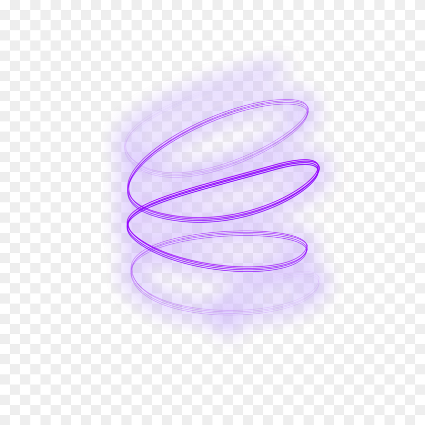 2896x2896 Ftestickers Effect Light Glow Purple Spiral - Glow Effect PNG