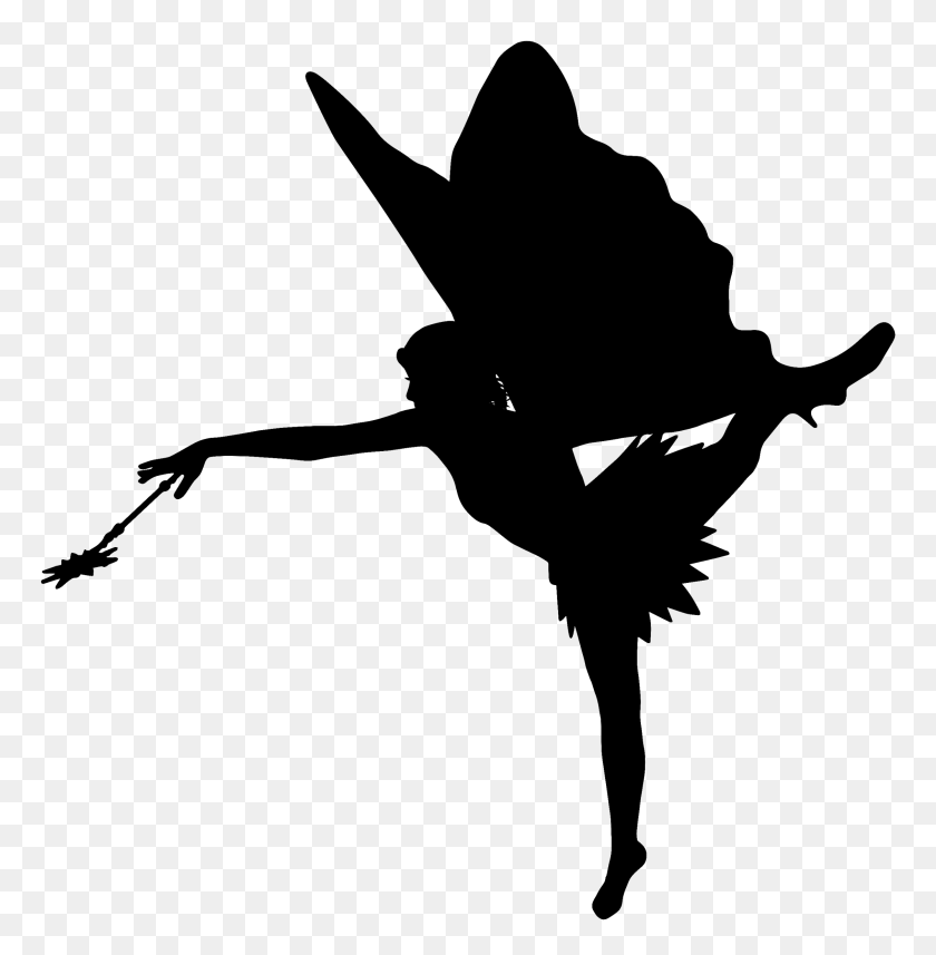 2264x2315 Ftestickers Fantasyart Fairy Silhouette - Fairy Silhouette PNG
