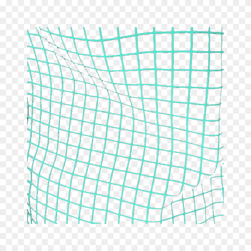2289x2289 Ftestickers Superposición De Líneas De La Perspectiva De La Cuadrícula Verde Azulado - Líneas De Cuadrícula Png