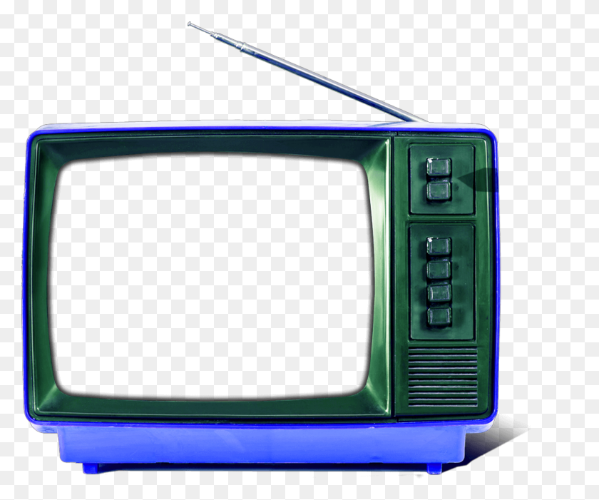 2289x1883 Ftestickers Television Tv Retro Vintage Blue - Vintage Tv PNG