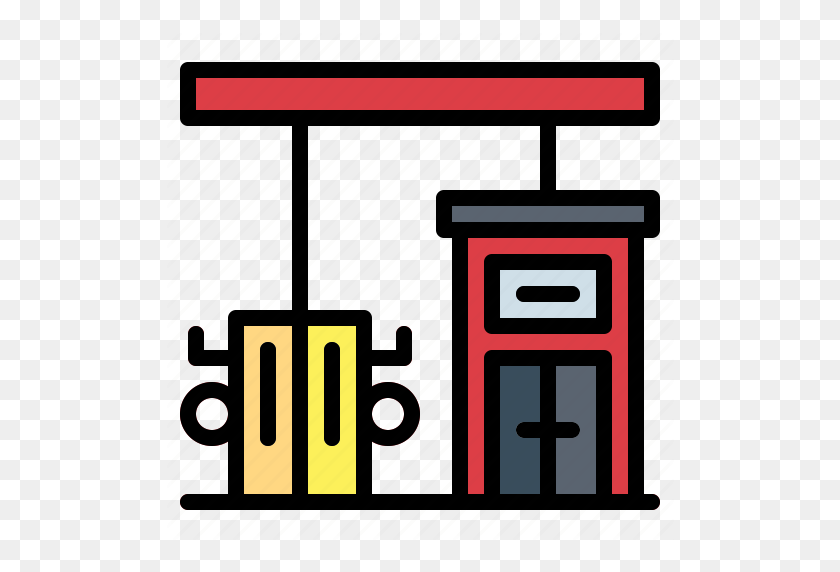 512x512 Fuel, Gas, Gasoline, Petrol, Station Icon - Gasoline Station Clipart