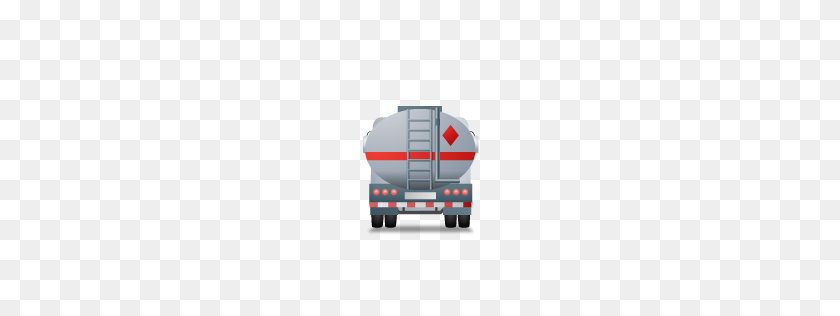 256x256 Fueltank Truck Back Grey Icon Transporter Multiview Iconset - Back Of Car PNG